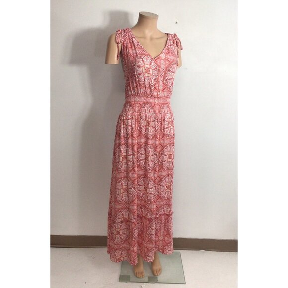Floral Maxi Dress Cottage Core Side Pockets Womens XL - Picture 6 of 10